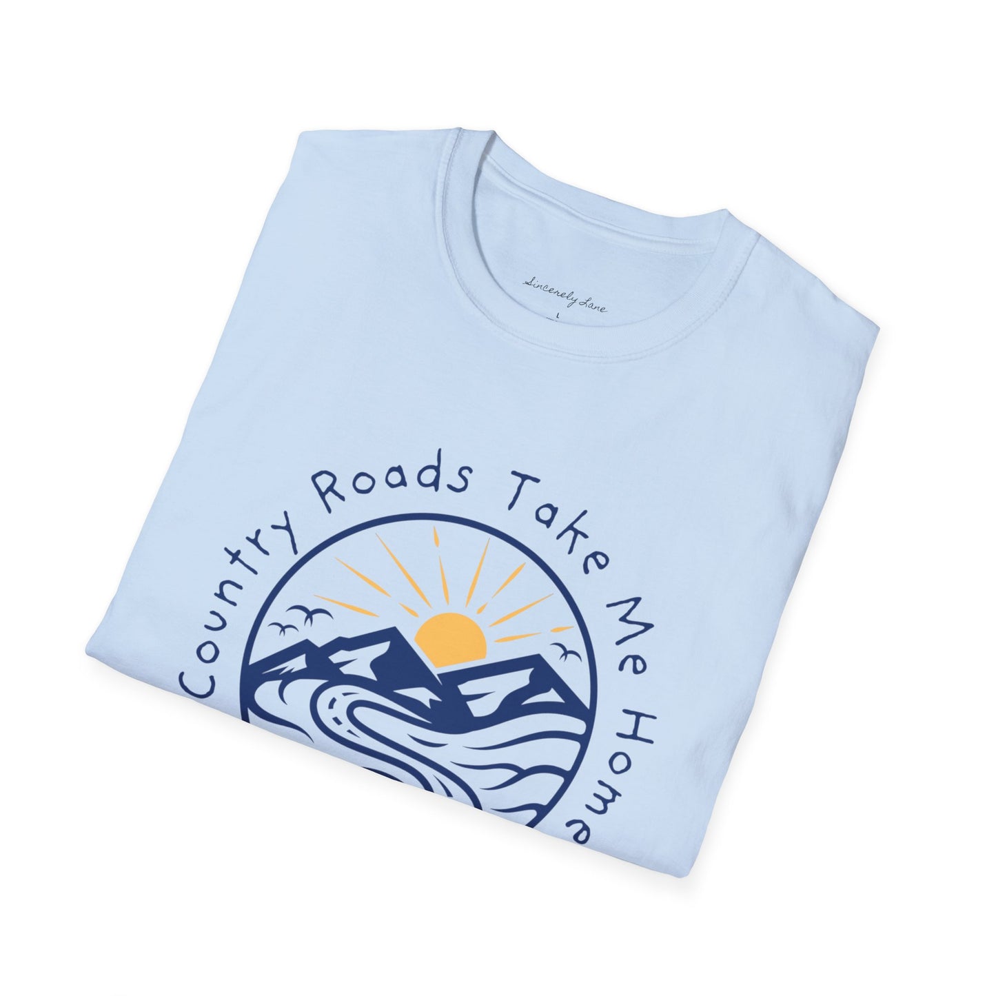 West Virginia Country Roads: Softstyle T-shirt
