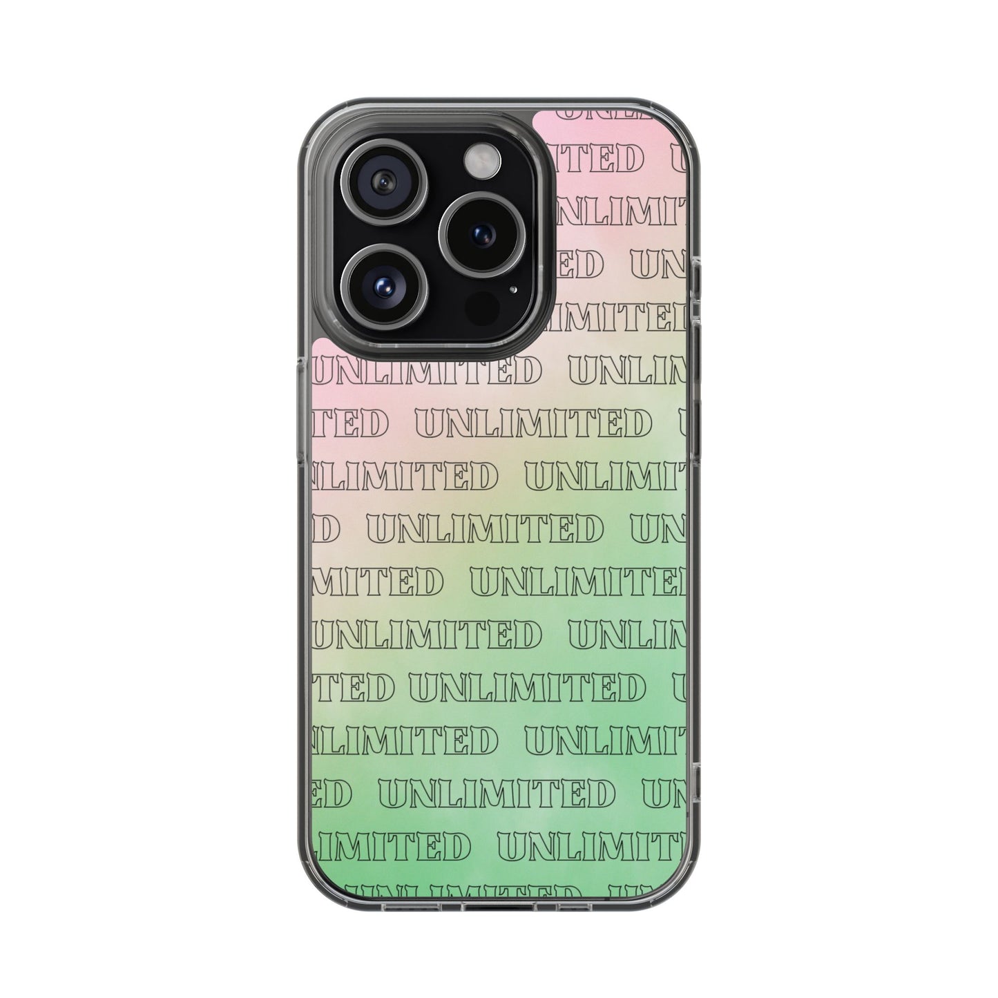 Unlimited Wicked Themed Clear Phone Case - Trendy Protection for Your Device