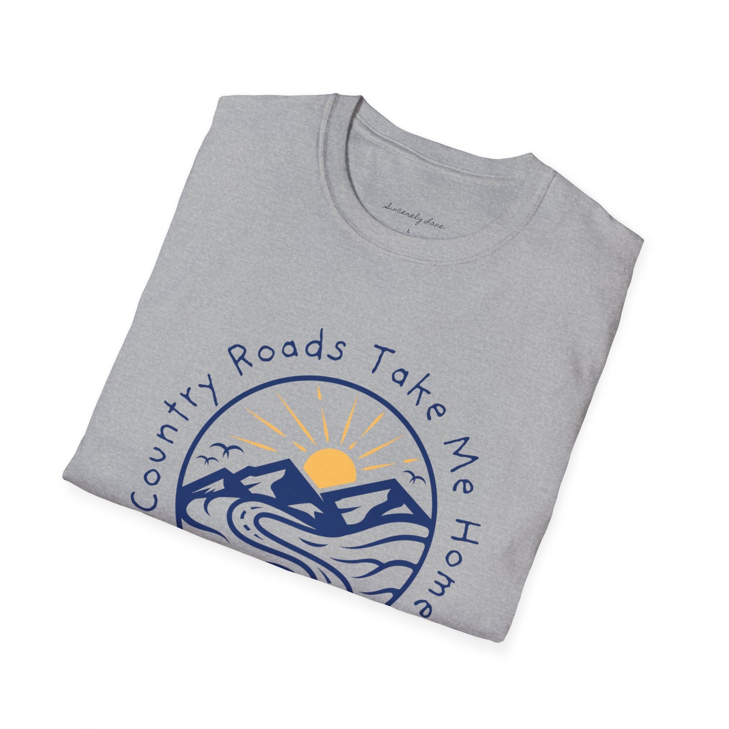 West Virginia Country Roads: Softstyle T-shirt