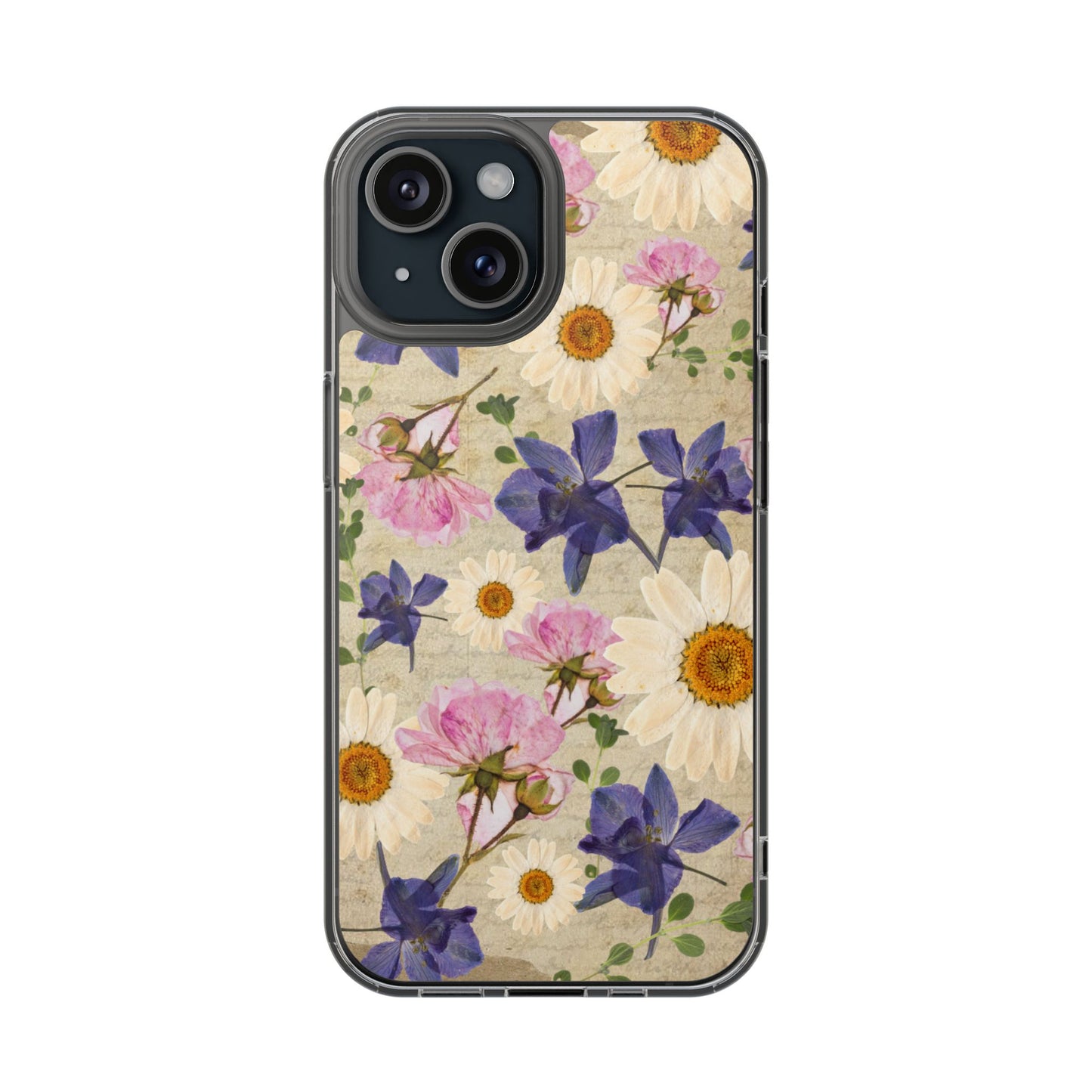 Little Women Inspired Floral Clear Phone Case, Vintage Flower Phone Cover, Cute Clear Case, Mom Gift, Nature Lover Accessory, Phone Protection