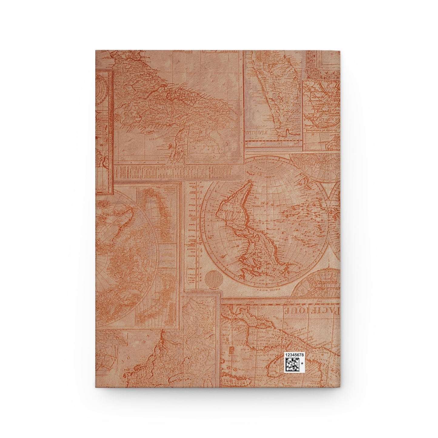 Earnest Hardcover Journal | Travel Diary, Vintage Map Notebook, Gift for Writers, Travelers, and Students, Oscar Wilde Quote