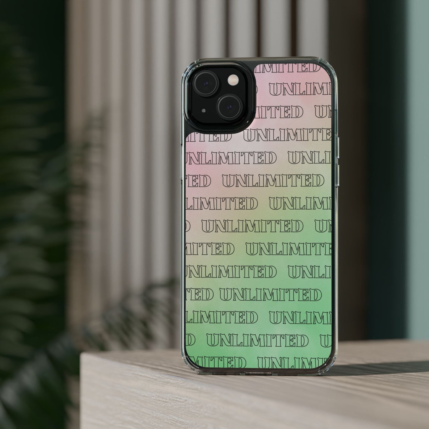 Unlimited Wicked Themed Clear Phone Case - Trendy Protection for Your Device