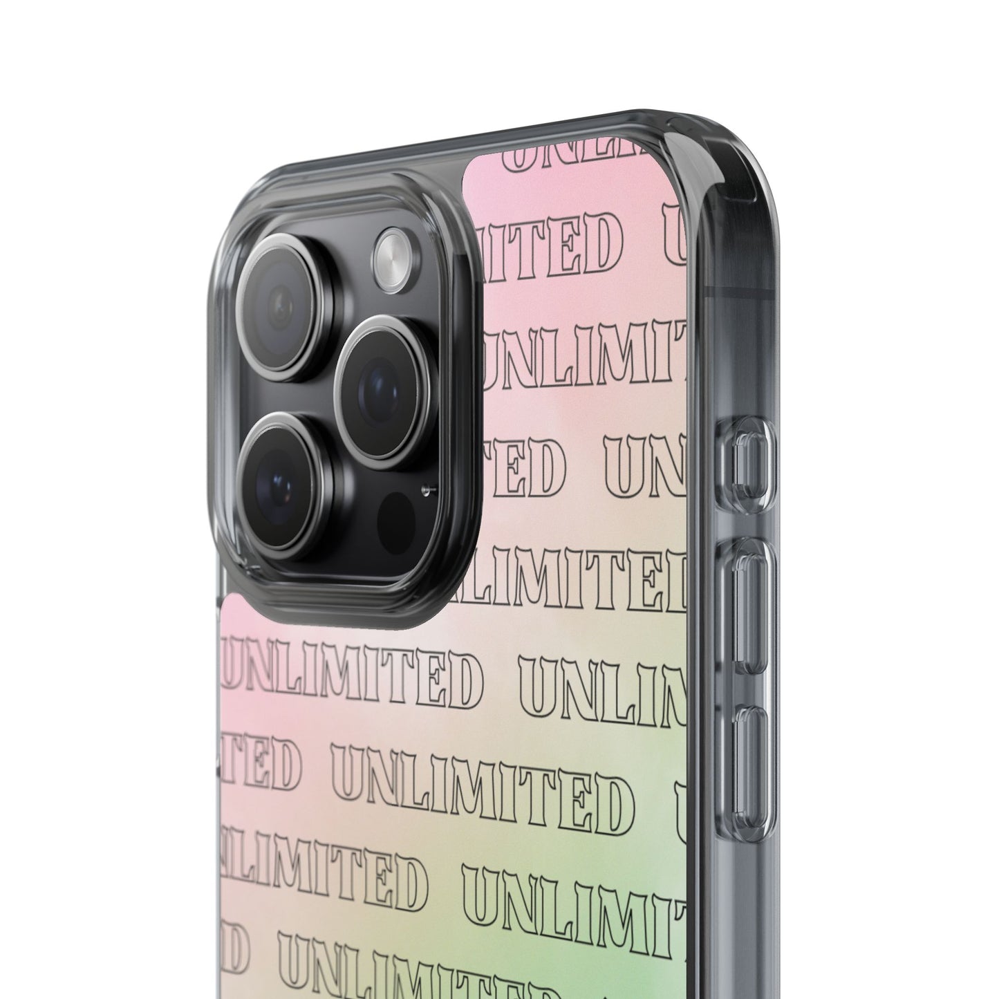 Unlimited Wicked Themed Clear Phone Case - Trendy Protection for Your Device