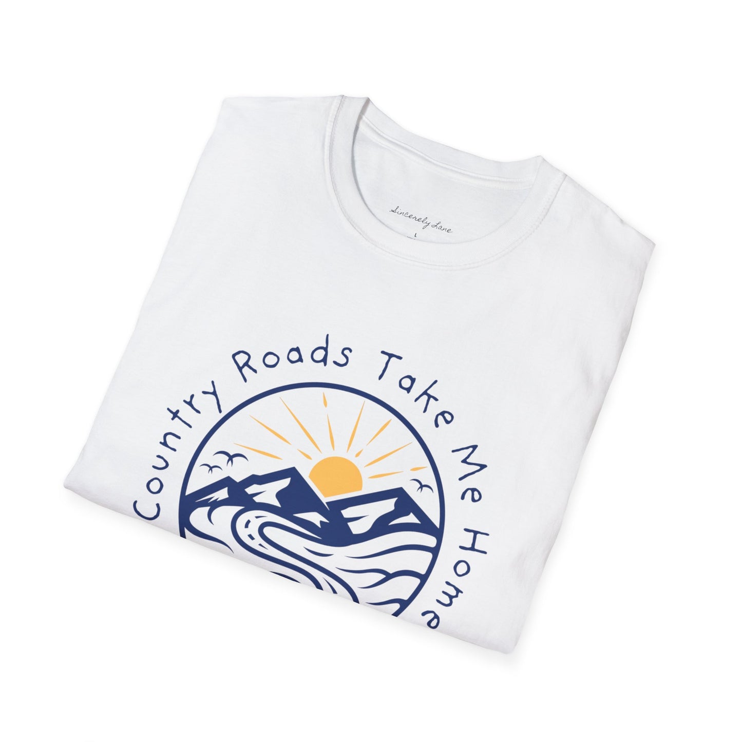 West Virginia Country Roads: Softstyle T-shirt