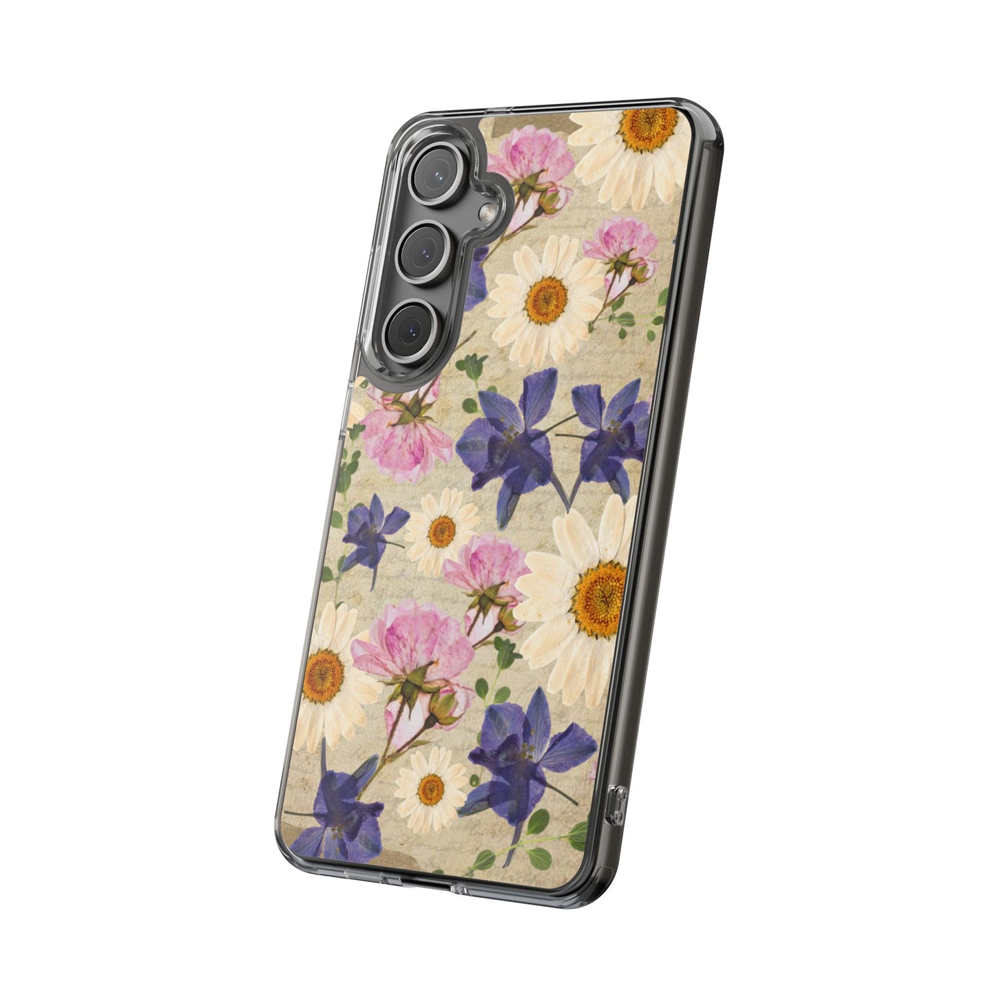 Little Women Inspired Floral Clear Phone Case, Vintage Flower Phone Cover, Cute Clear Case, Mom Gift, Nature Lover Accessory, Phone Protection