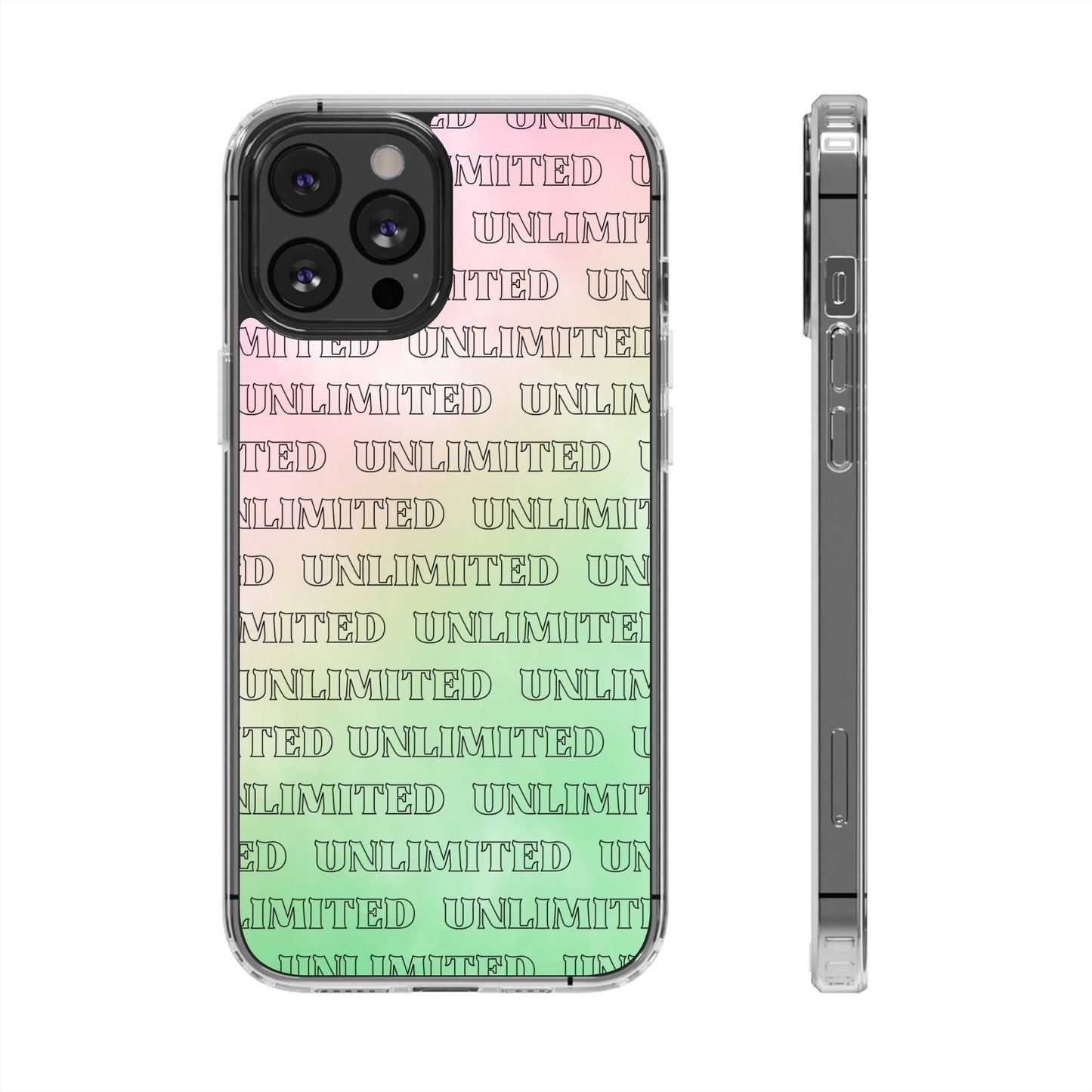 Unlimited Wicked Themed Clear Phone Case - Trendy Protection for Your Device