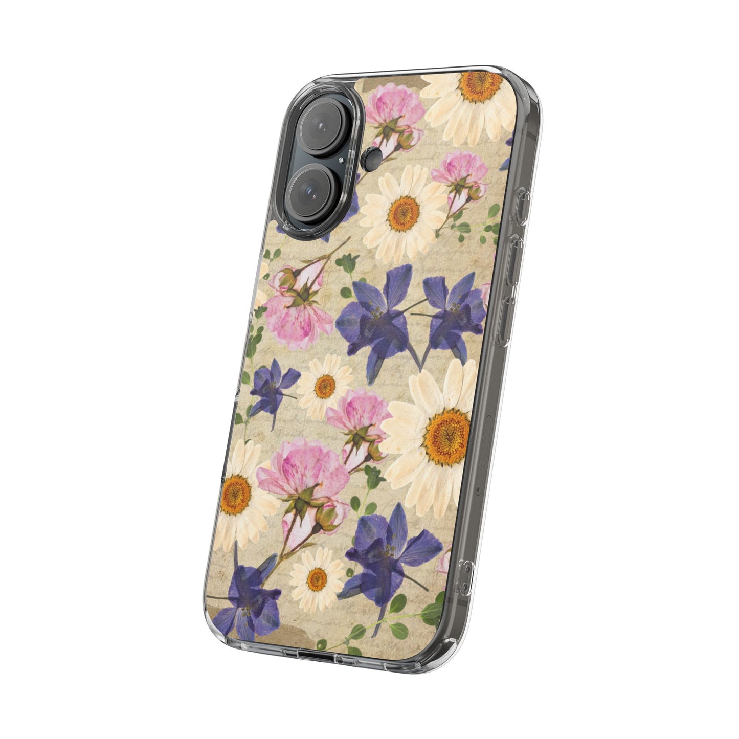 Little Women Inspired Floral Clear Phone Case, Vintage Flower Phone Cover, Cute Clear Case, Mom Gift, Nature Lover Accessory, Phone Protection