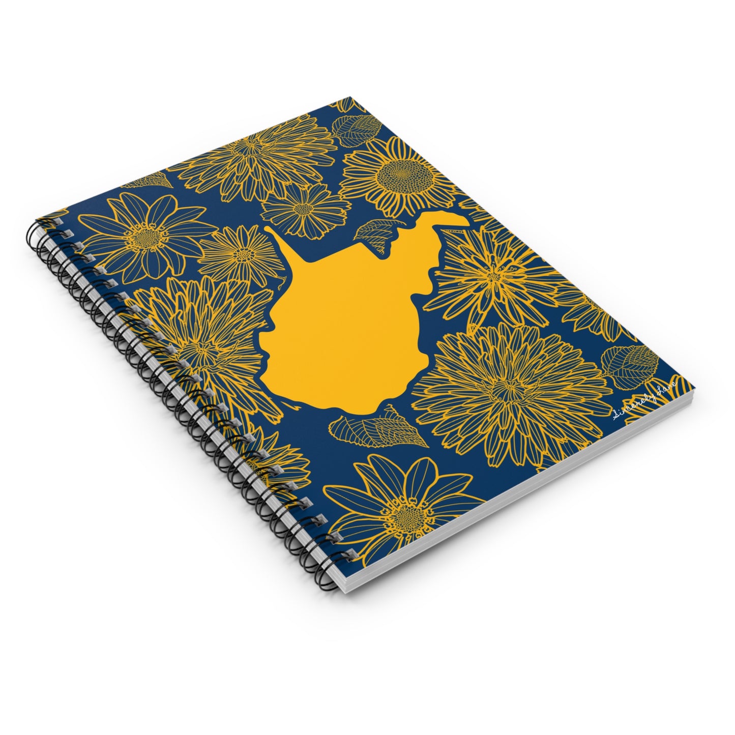 West Virginia Florals Spiral Notebook