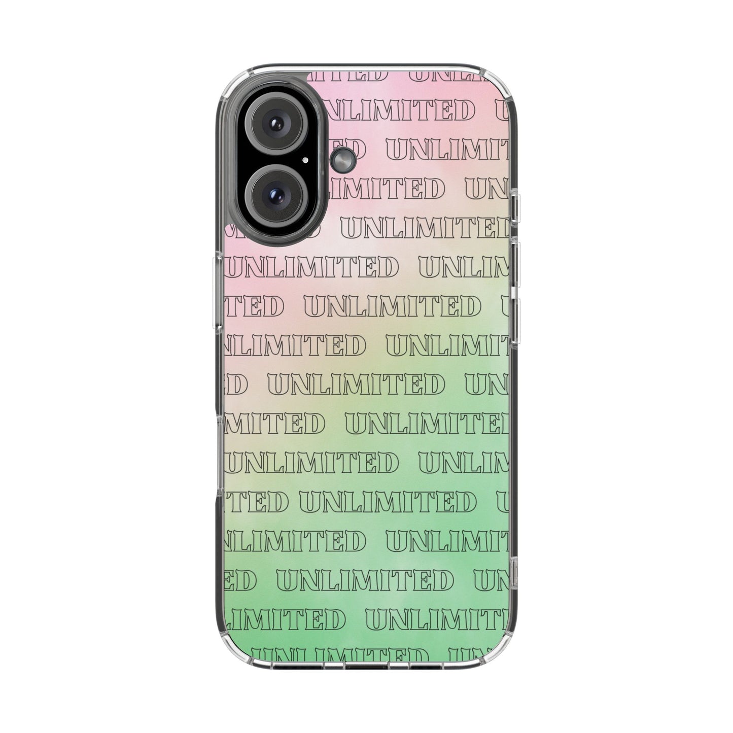 Unlimited Wicked Themed Clear Phone Case - Trendy Protection for Your Device