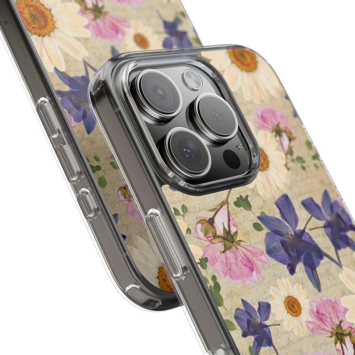 Little Women Inspired Floral Clear Phone Case, Vintage Flower Phone Cover, Cute Clear Case, Mom Gift, Nature Lover Accessory, Phone Protection