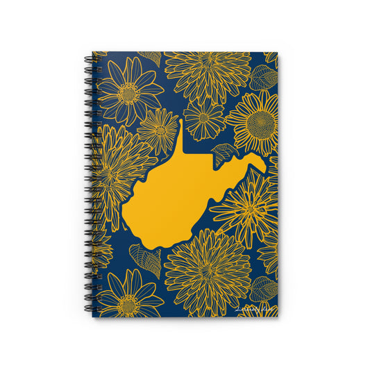 West Virginia Florals Spiral Notebook