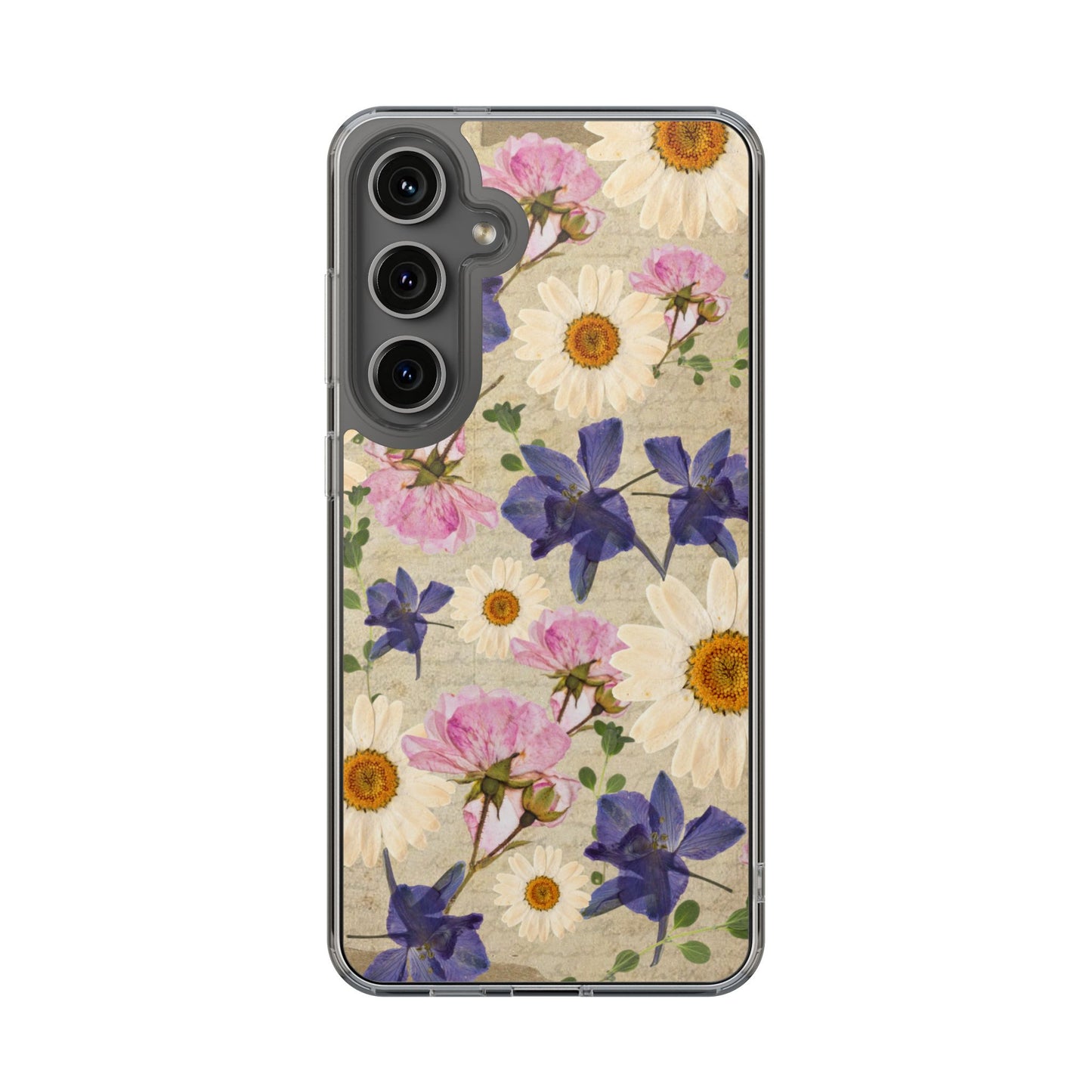 Little Women Inspired Floral Clear Phone Case, Vintage Flower Phone Cover, Cute Clear Case, Mom Gift, Nature Lover Accessory, Phone Protection