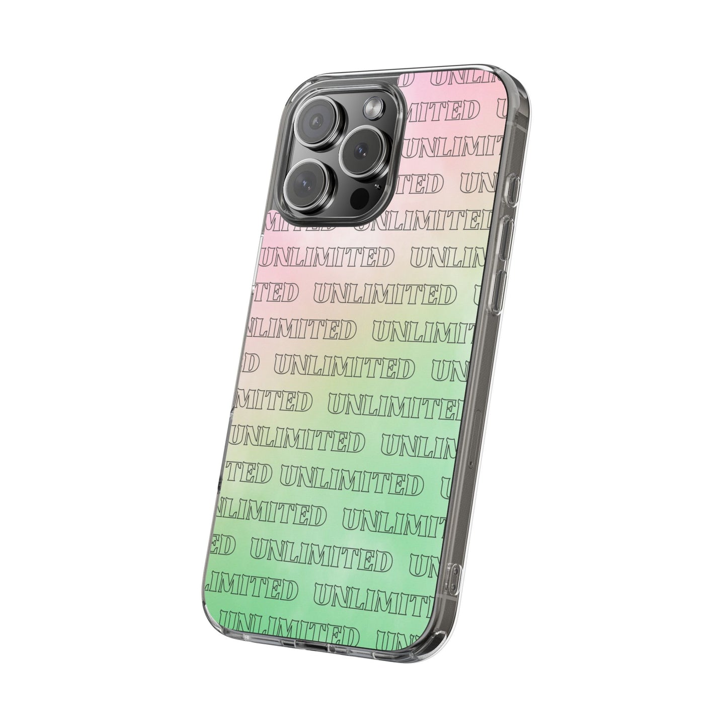 Unlimited Wicked Themed Clear Phone Case - Trendy Protection for Your Device