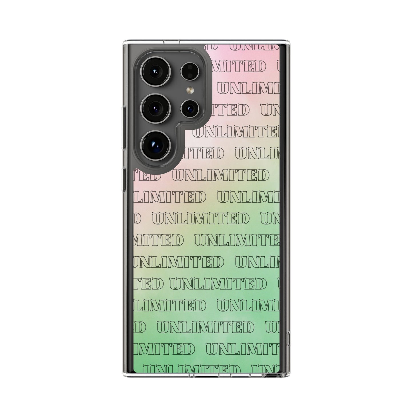 Unlimited Wicked Themed Clear Phone Case - Trendy Protection for Your Device