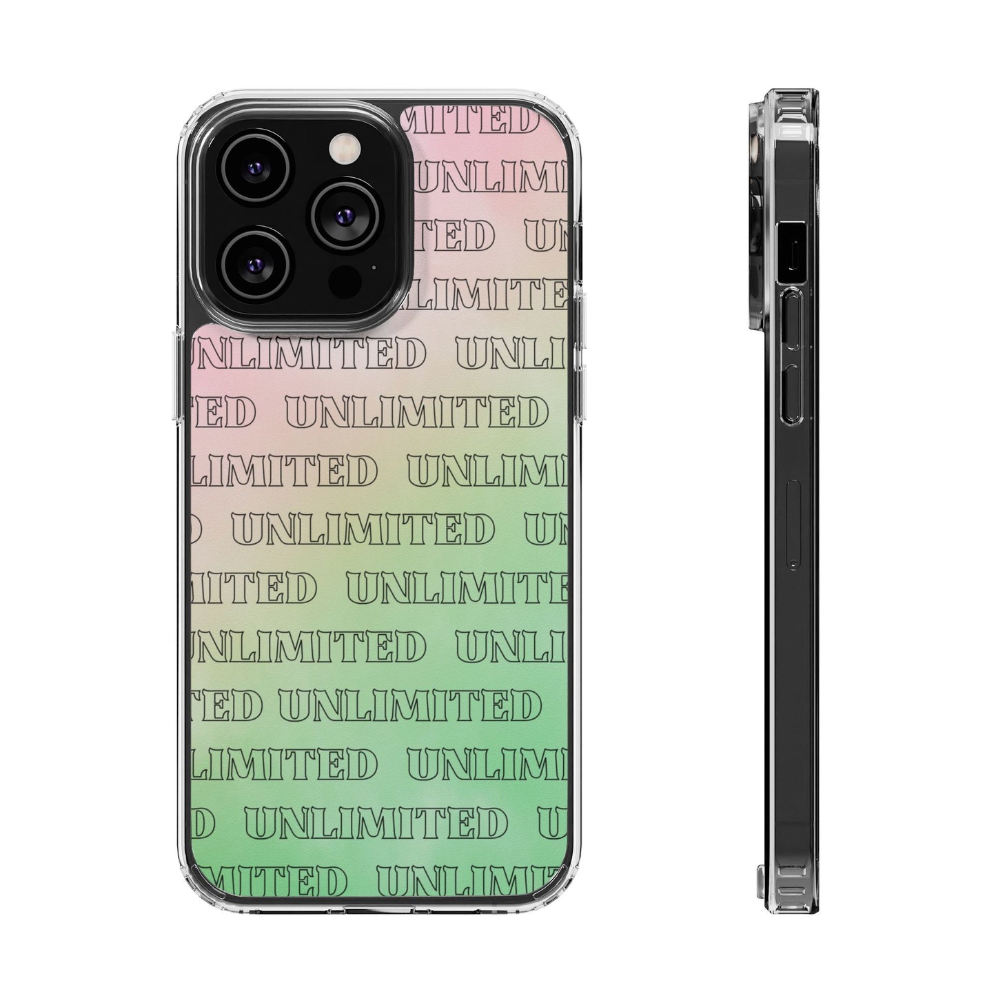 Unlimited Wicked Themed Clear Phone Case - Trendy Protection for Your Device