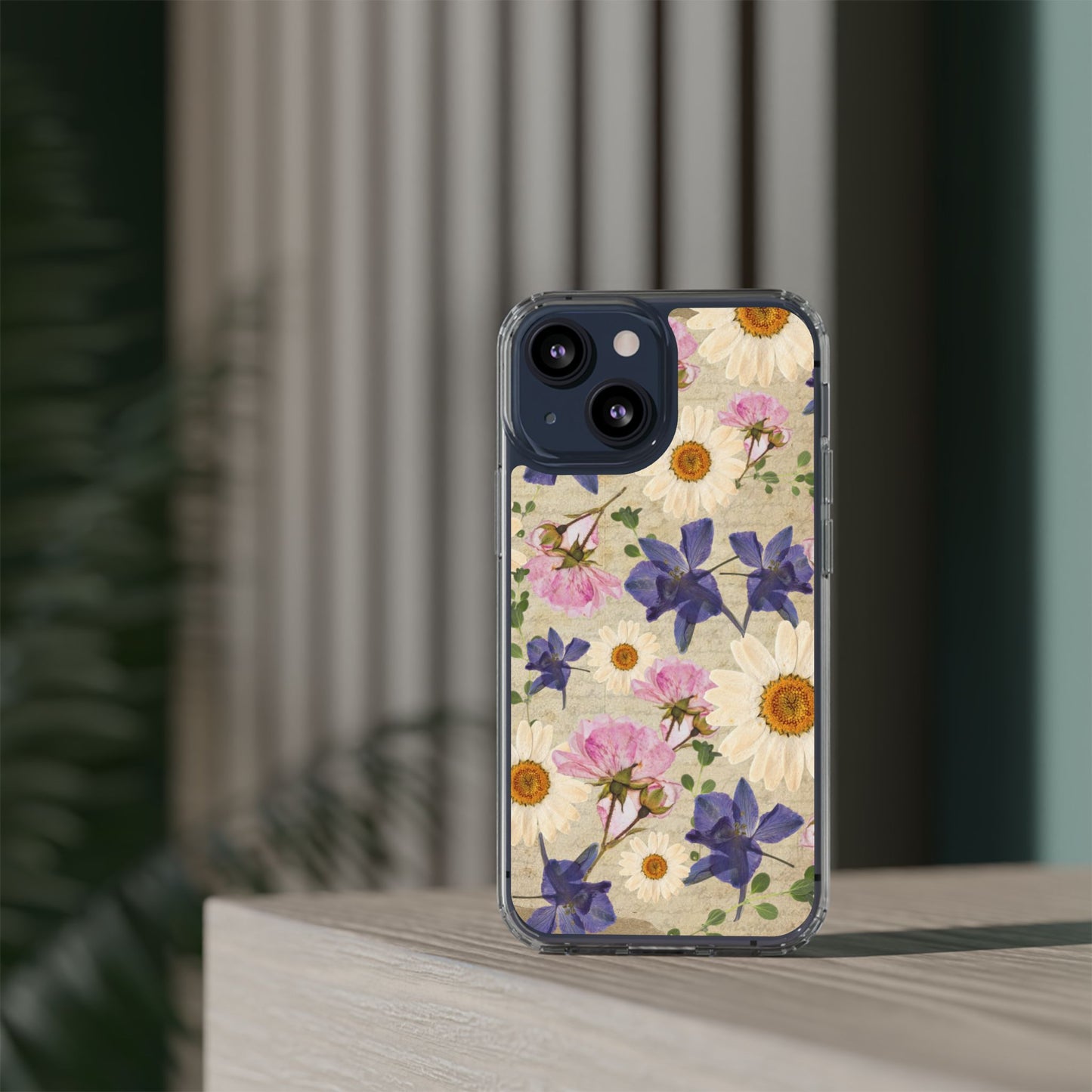 Little Women Inspired Floral Clear Phone Case, Vintage Flower Phone Cover, Cute Clear Case, Mom Gift, Nature Lover Accessory, Phone Protection