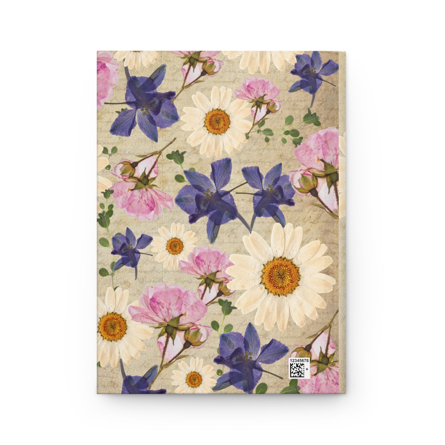 Little Women Inspired Floral Hardcover Journal, Blooming Garden Notebook, Personalized Writing Journal, Nature-Inspired Diary, Gift for Writers