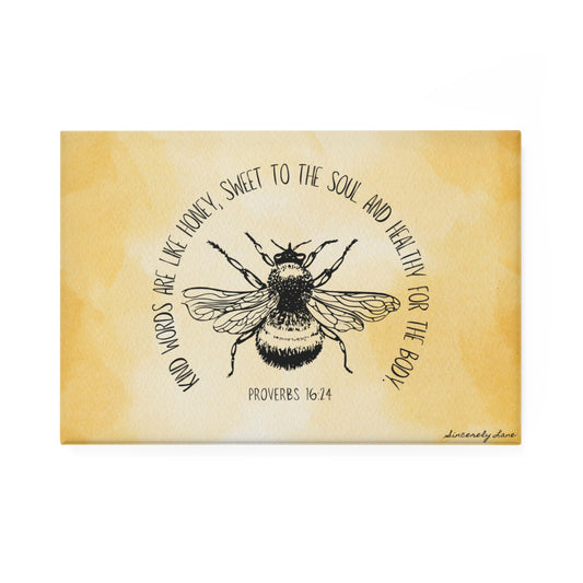 Proverbs Honey Bee Magnet