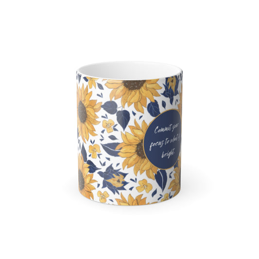 Sunflower Color Morphing Mug, 11oz