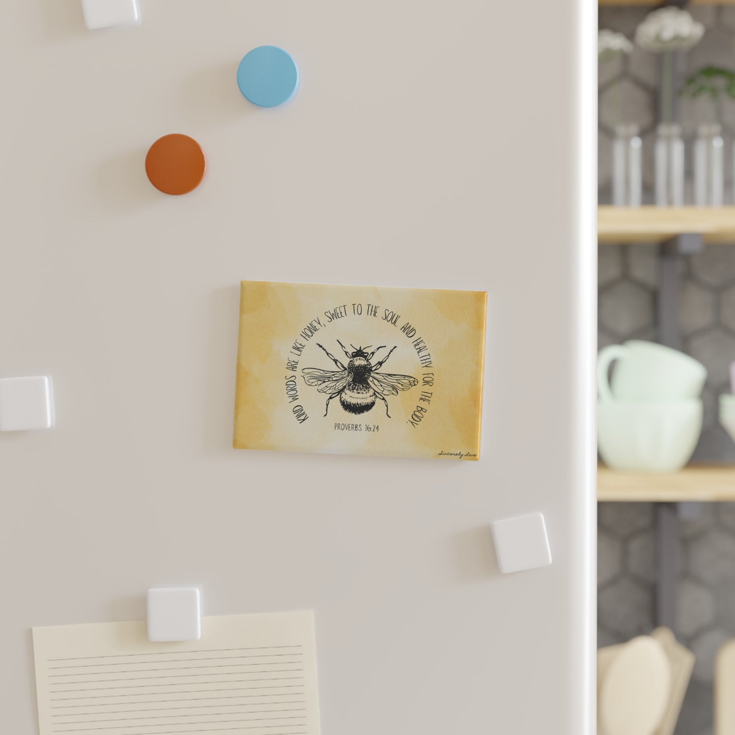 Proverbs Honey Bee Magnet