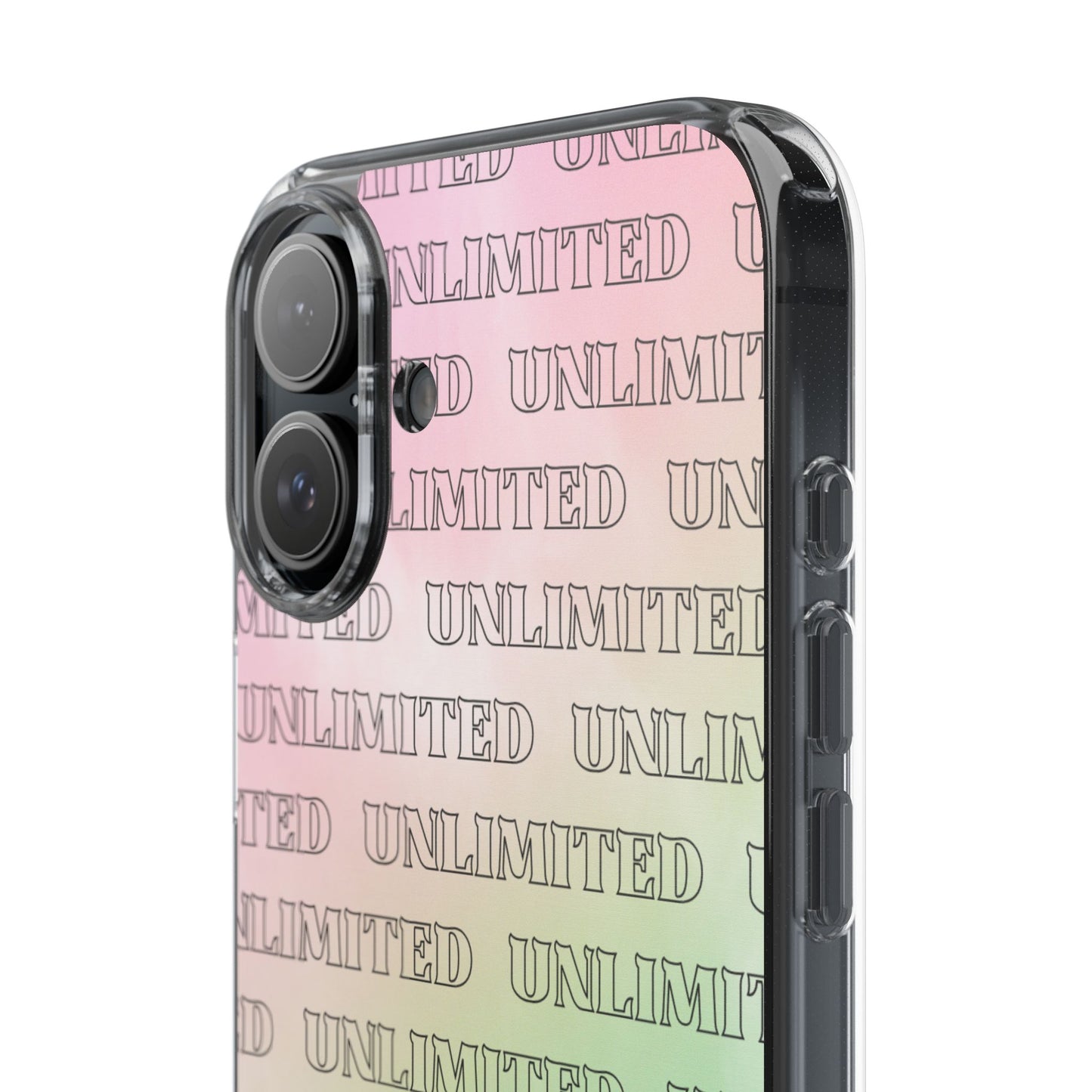 Unlimited Wicked Themed Clear Phone Case - Trendy Protection for Your Device