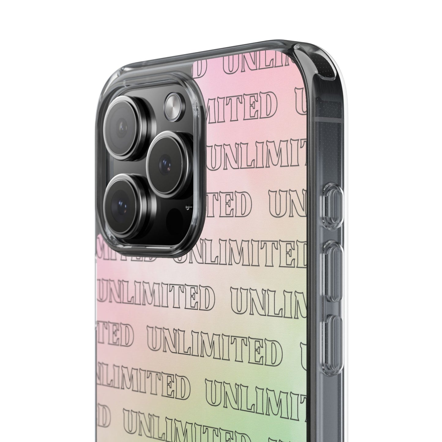 Unlimited Wicked Themed Clear Phone Case - Trendy Protection for Your Device