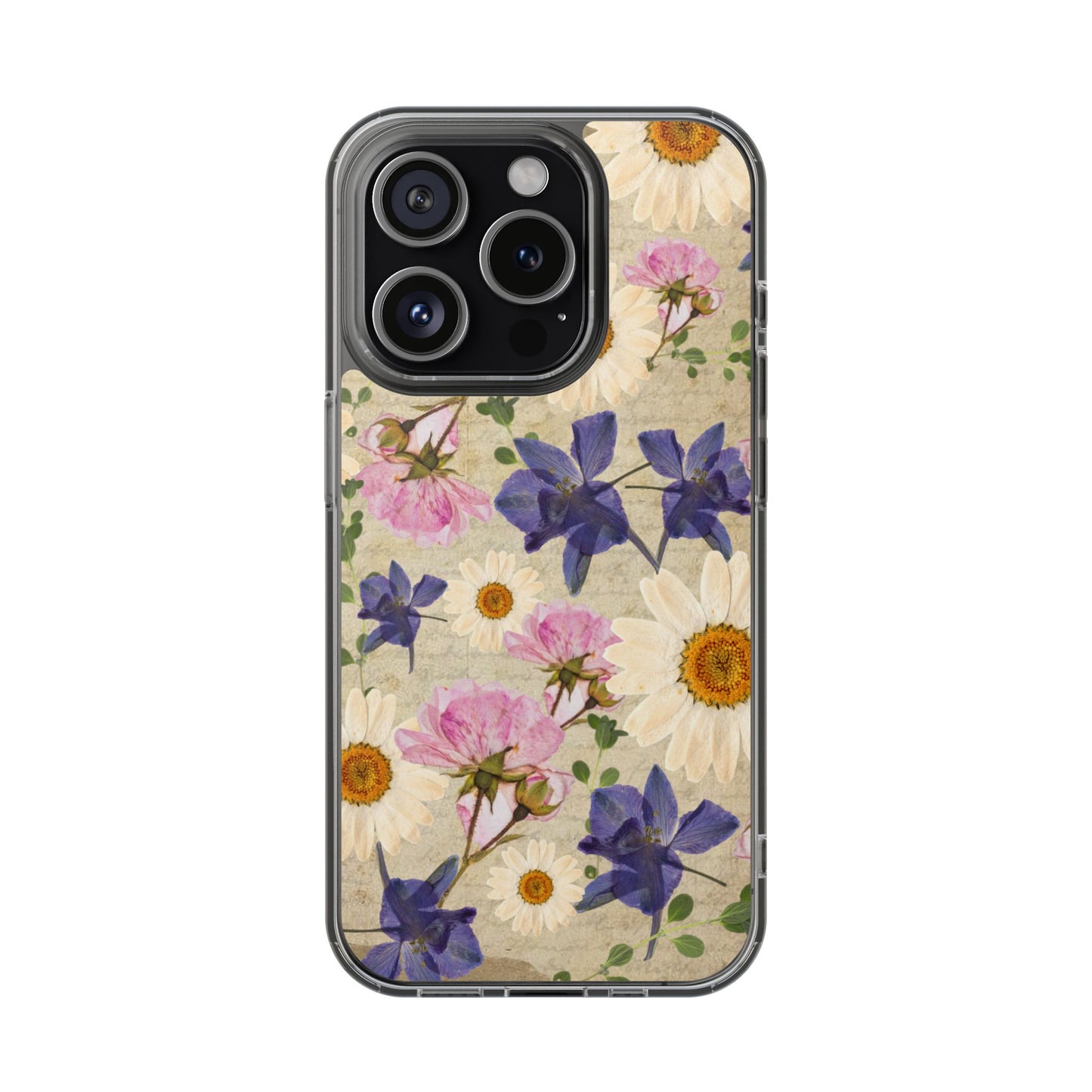 Little Women Inspired Floral Clear Phone Case, Vintage Flower Phone Cover, Cute Clear Case, Mom Gift, Nature Lover Accessory, Phone Protection
