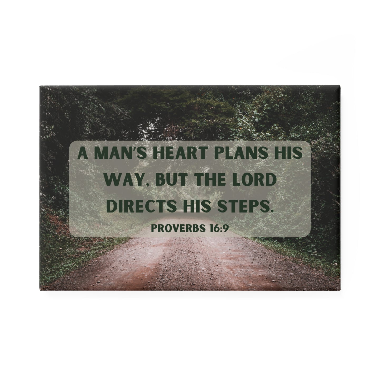 Inspirational Bible Verse Magnet Set – Proverbs 16:9
