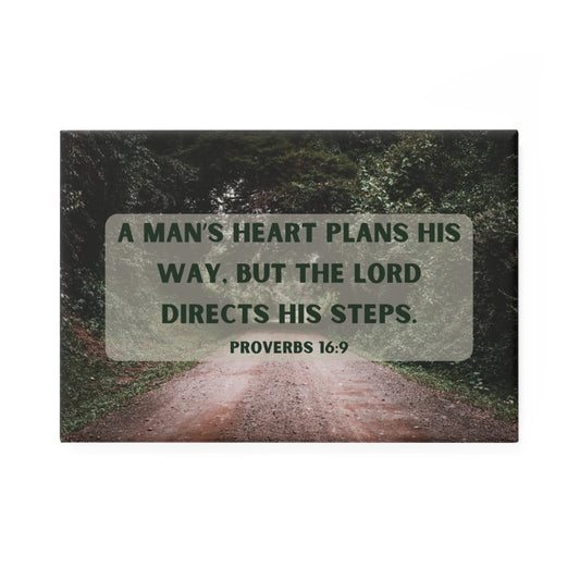 Inspirational Bible Verse Magnet Set – Proverbs 16:9