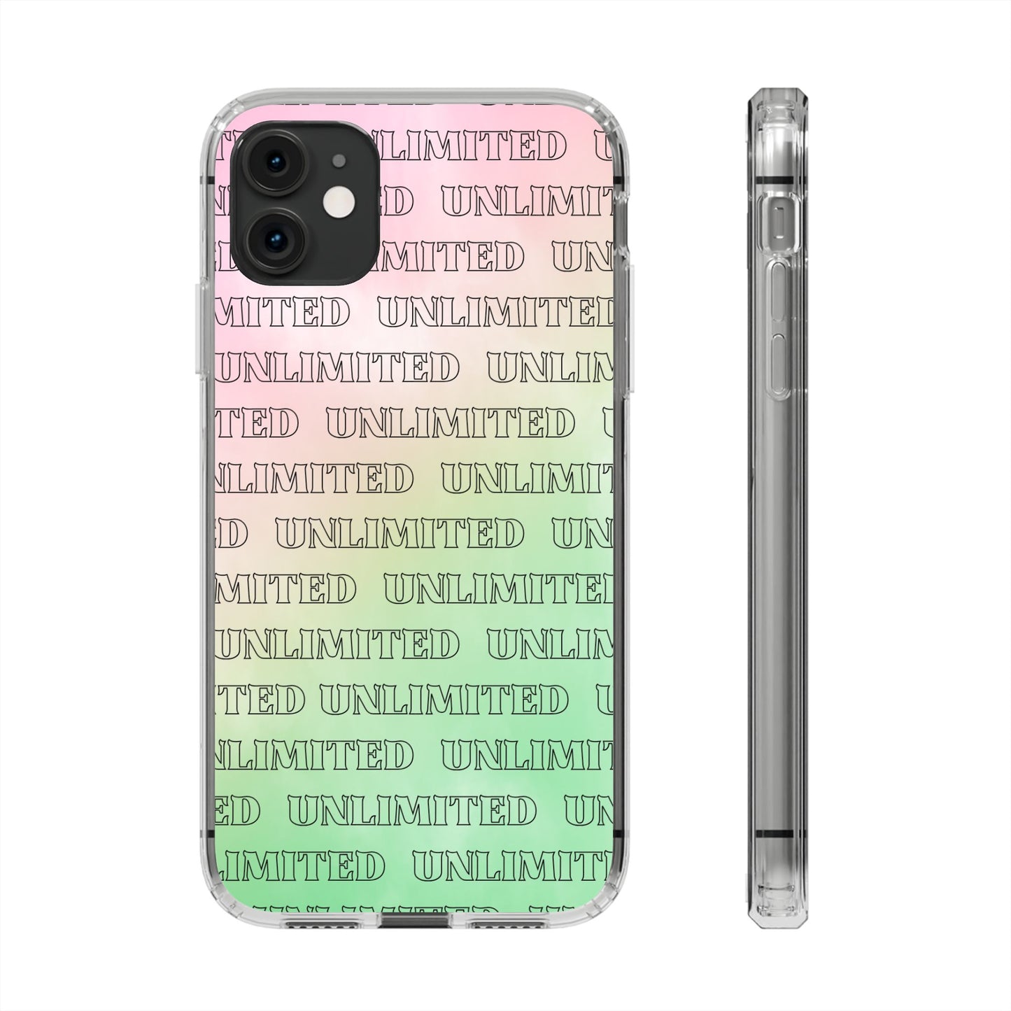 Unlimited Wicked Themed Clear Phone Case - Trendy Protection for Your Device