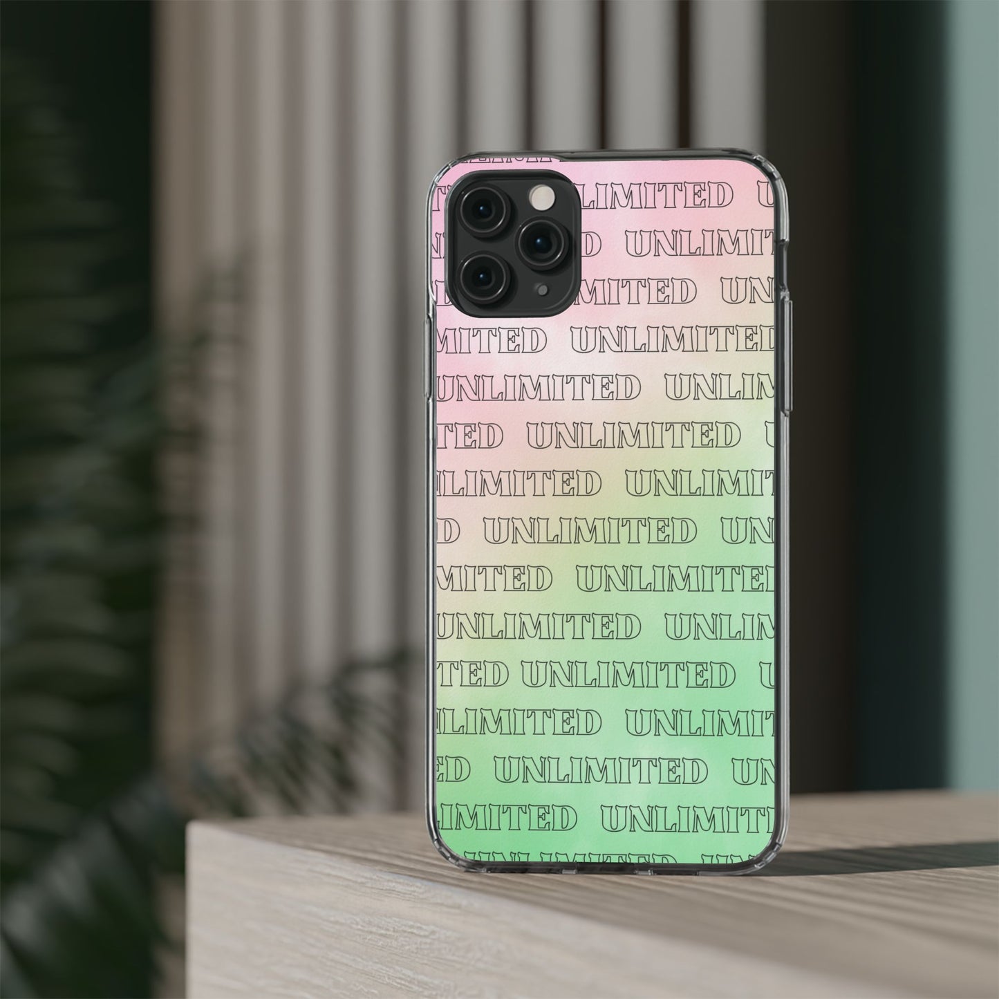 Unlimited Wicked Themed Clear Phone Case - Trendy Protection for Your Device