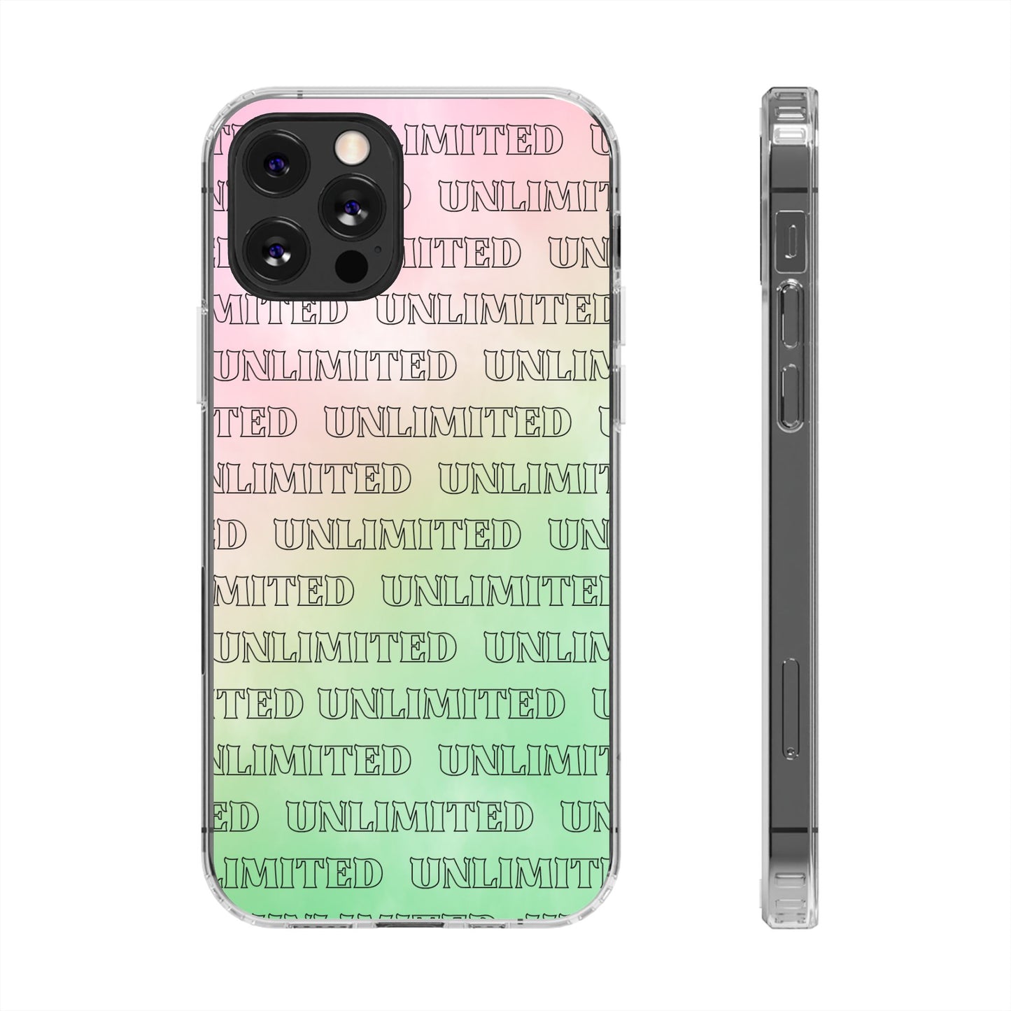 Unlimited Wicked Themed Clear Phone Case - Trendy Protection for Your Device