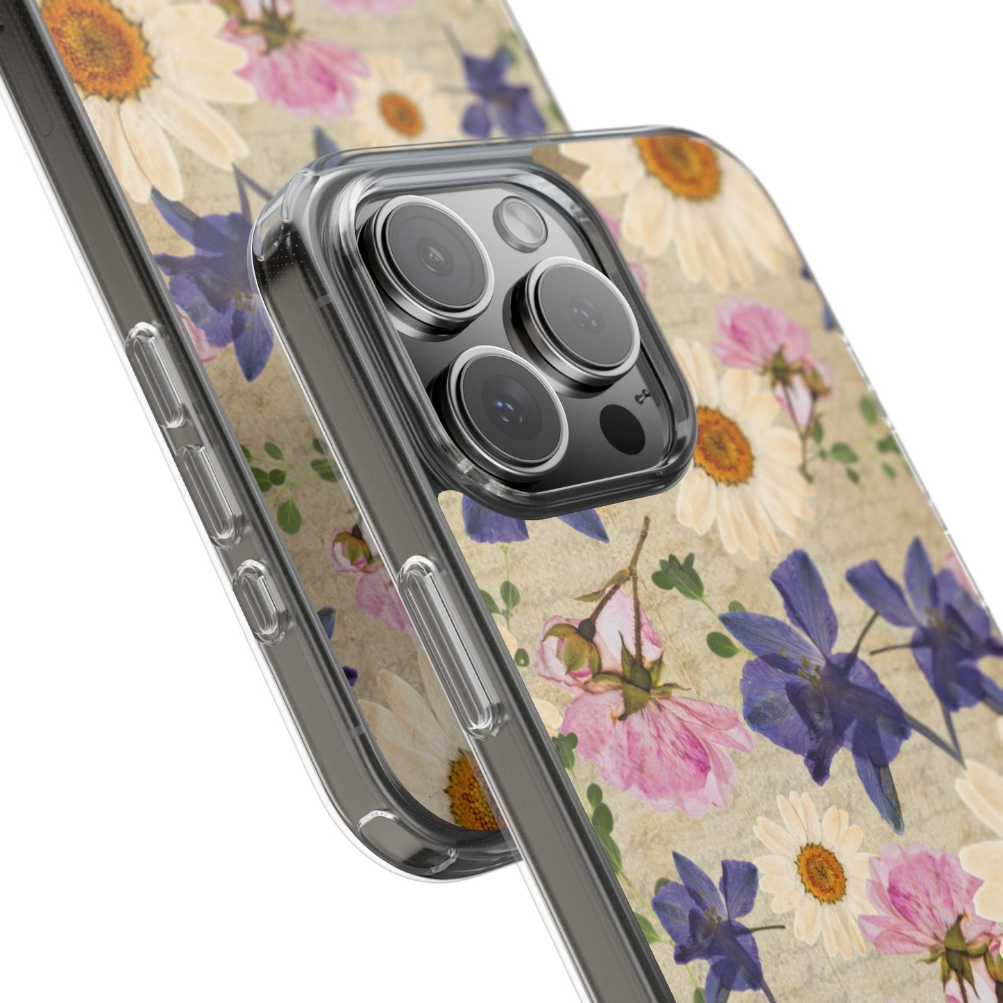 Little Women Inspired Floral Clear Phone Case, Vintage Flower Phone Cover, Cute Clear Case, Mom Gift, Nature Lover Accessory, Phone Protection