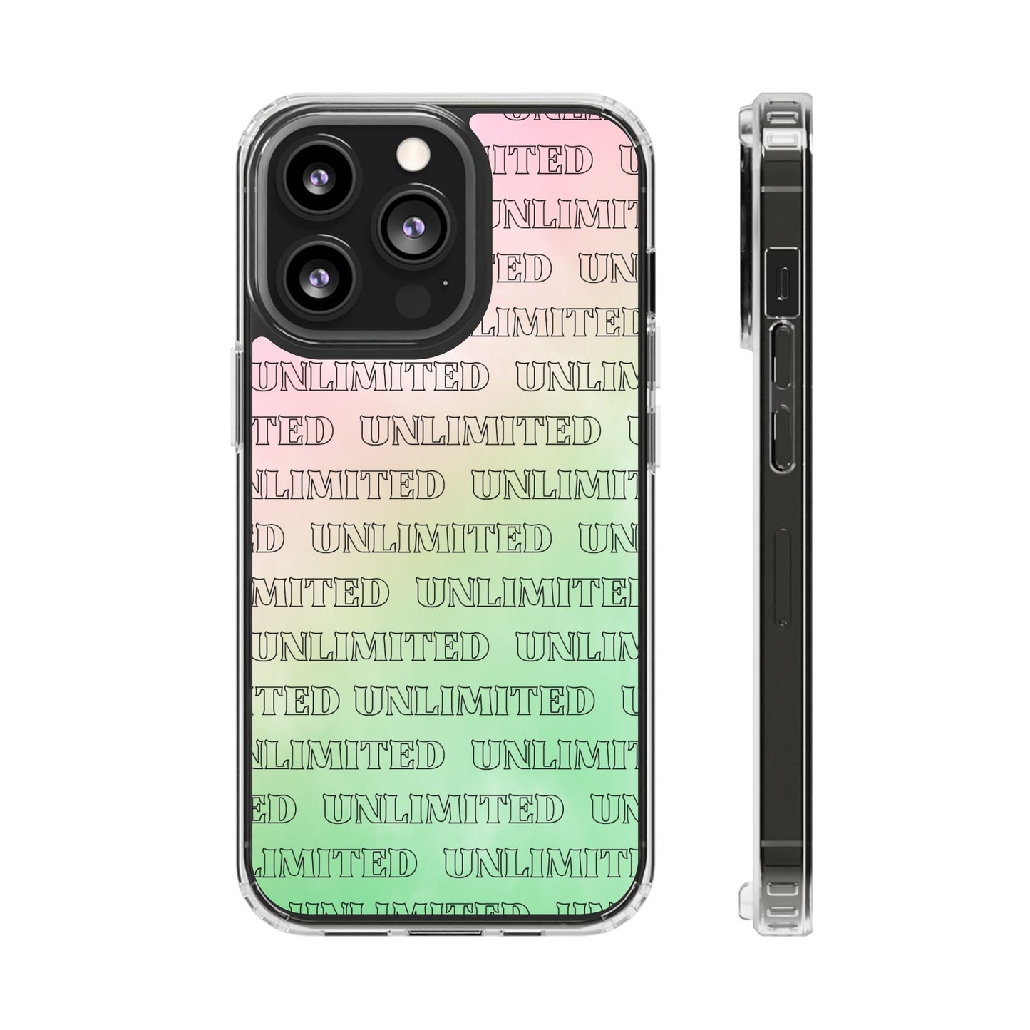 Unlimited Wicked Themed Clear Phone Case - Trendy Protection for Your Device