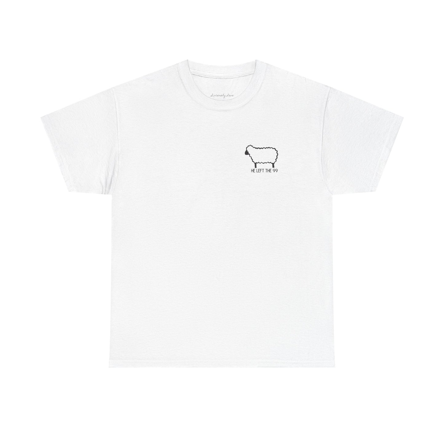 He Left the 99: Unisex Heavy Cotton Tee
