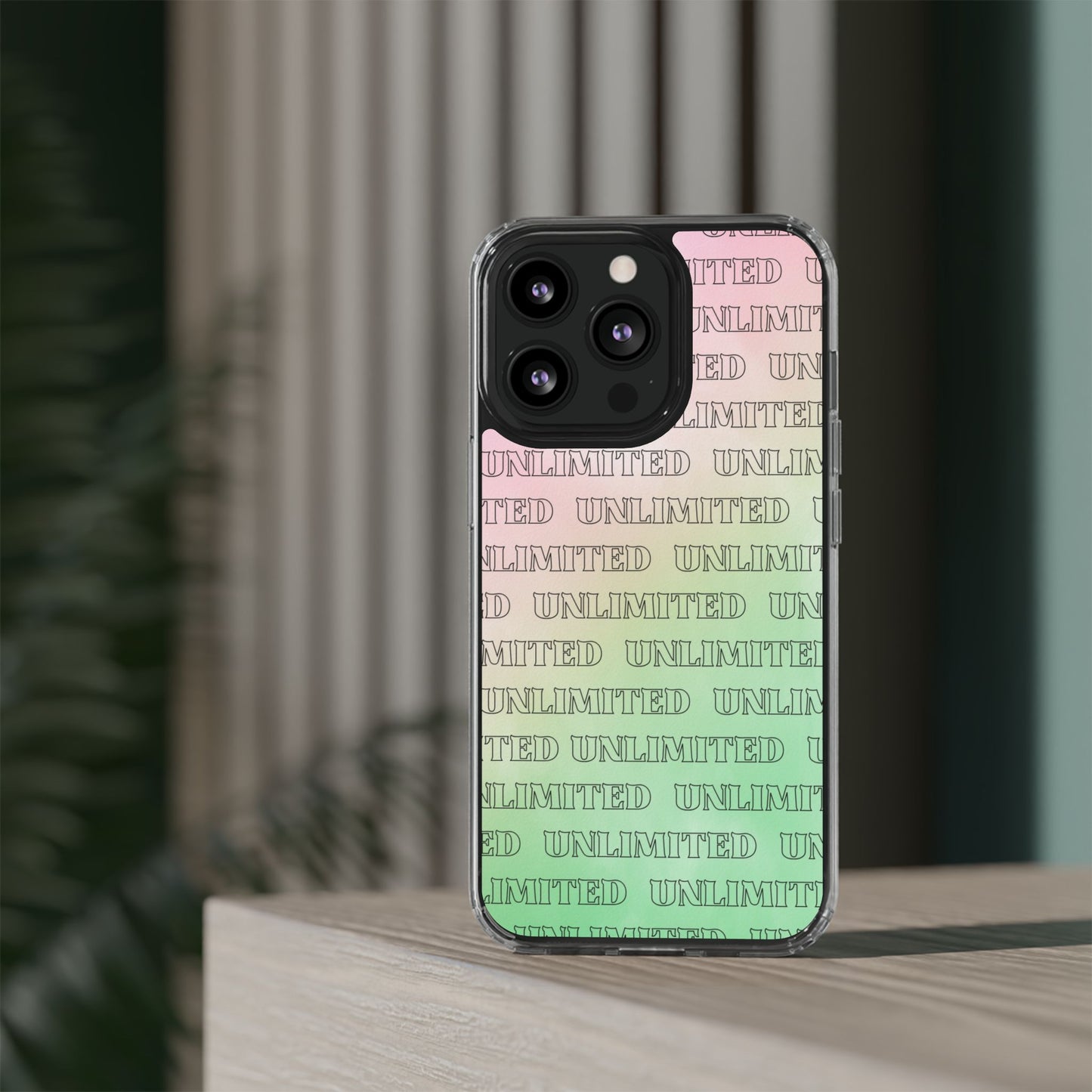 Unlimited Wicked Themed Clear Phone Case - Trendy Protection for Your Device