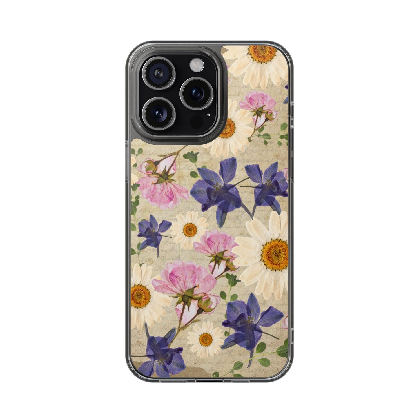 Little Women Inspired Floral Clear Phone Case, Vintage Flower Phone Cover, Cute Clear Case, Mom Gift, Nature Lover Accessory, Phone Protection