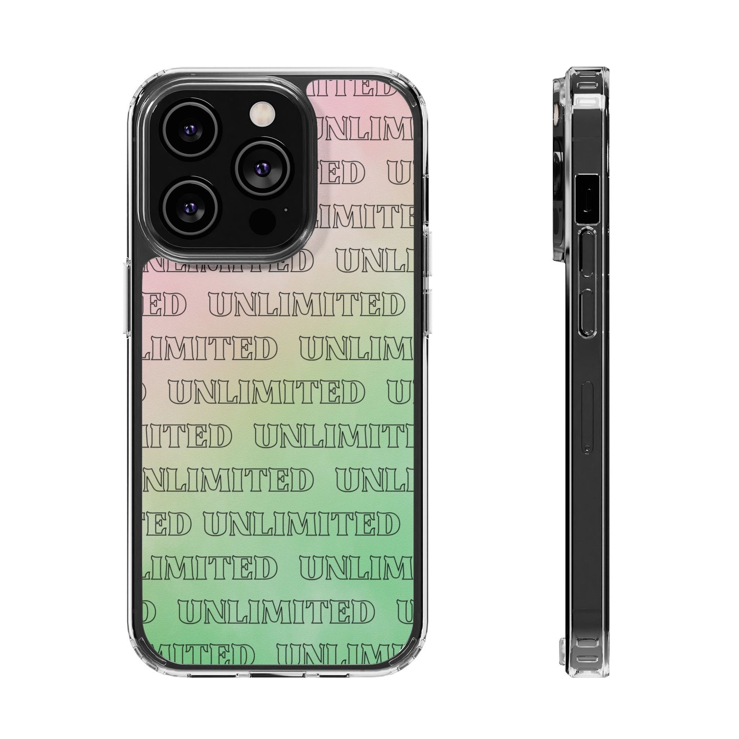 Unlimited Wicked Themed Clear Phone Case - Trendy Protection for Your Device