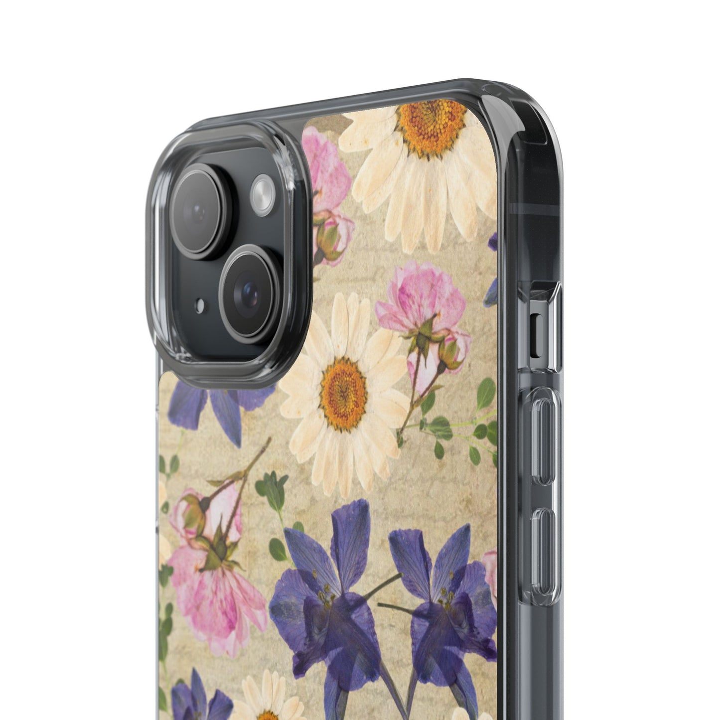 Little Women Inspired Floral Clear Phone Case, Vintage Flower Phone Cover, Cute Clear Case, Mom Gift, Nature Lover Accessory, Phone Protection