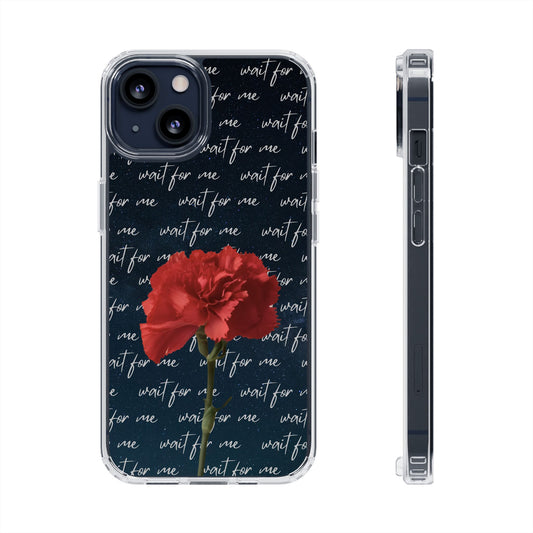 "Wait For Me" Hadestown Inspired Clear Phone Case, Stylish Rose Design, Gift for Her, Elegant Phone Accessory, Perfect for Birthdays and Anniversaries, [...]