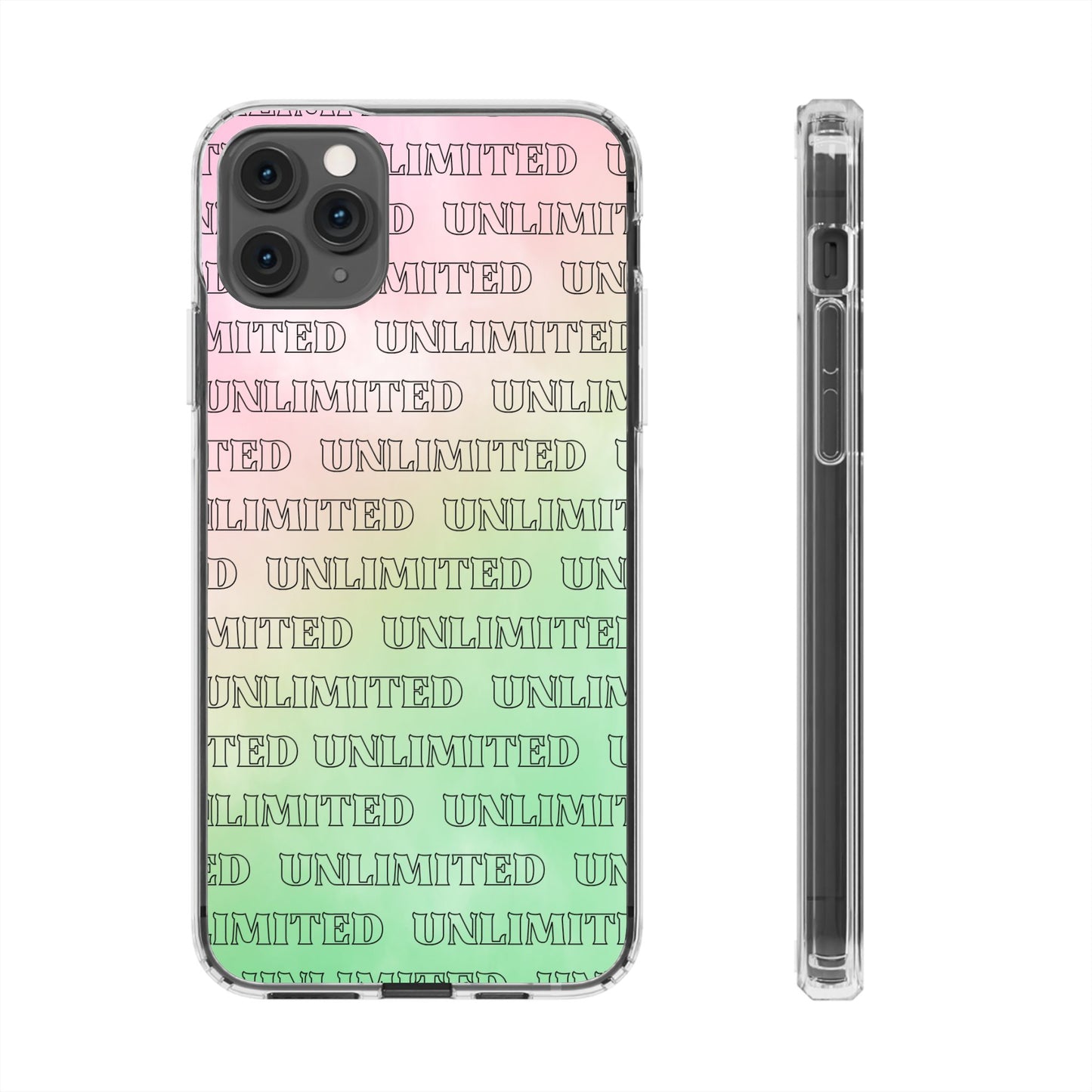 Unlimited Wicked Themed Clear Phone Case - Trendy Protection for Your Device