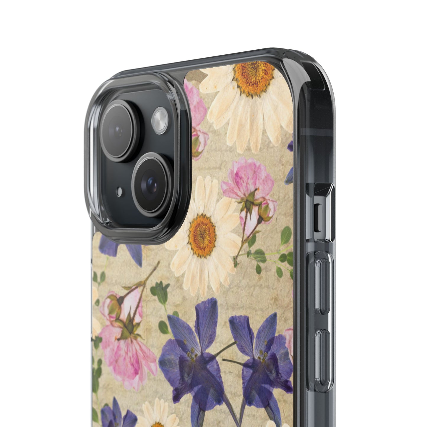 Little Women Inspired Floral Clear Phone Case, Vintage Flower Phone Cover, Cute Clear Case, Mom Gift, Nature Lover Accessory, Phone Protection