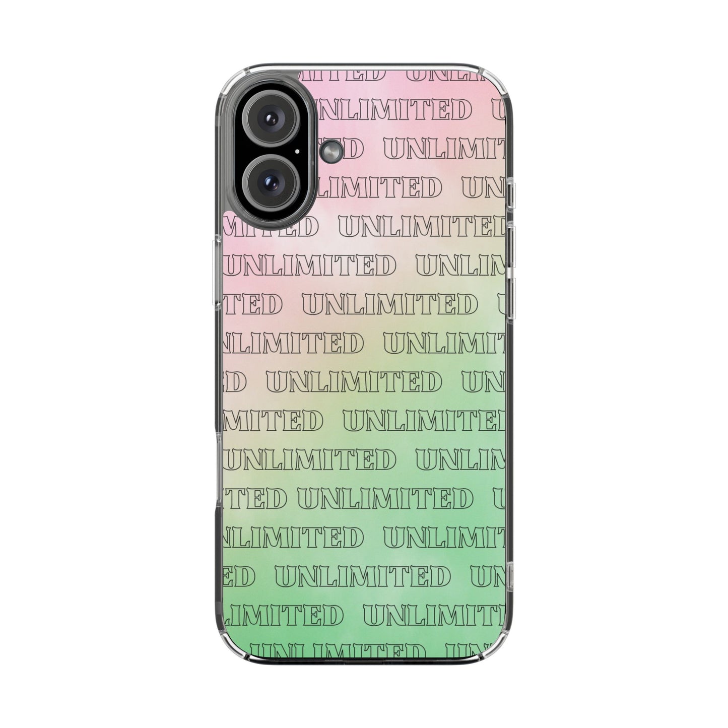 Unlimited Wicked Themed Clear Phone Case - Trendy Protection for Your Device