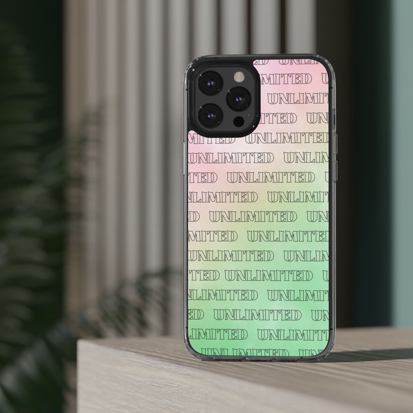 Unlimited Wicked Themed Clear Phone Case - Trendy Protection for Your Device