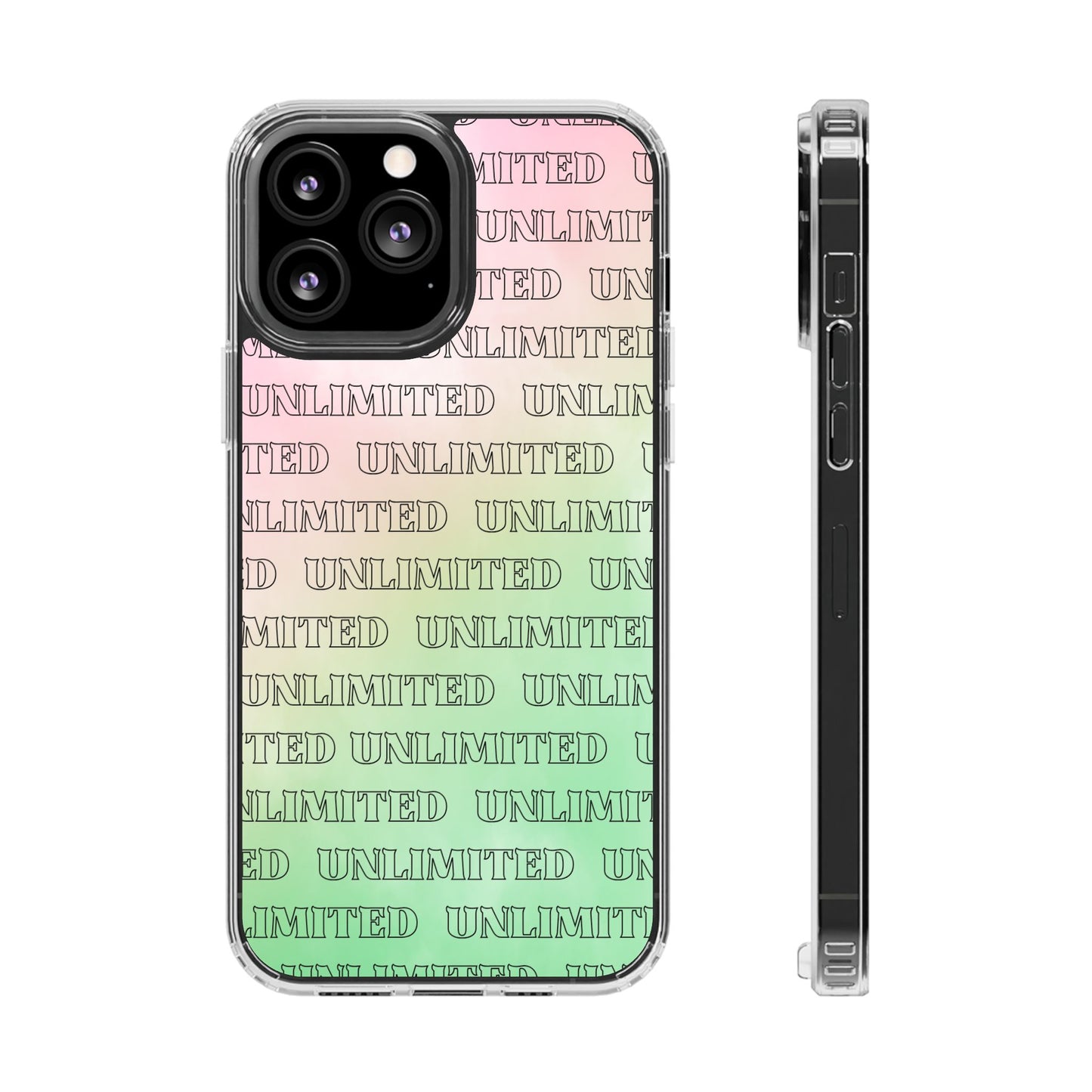 Unlimited Wicked Themed Clear Phone Case - Trendy Protection for Your Device