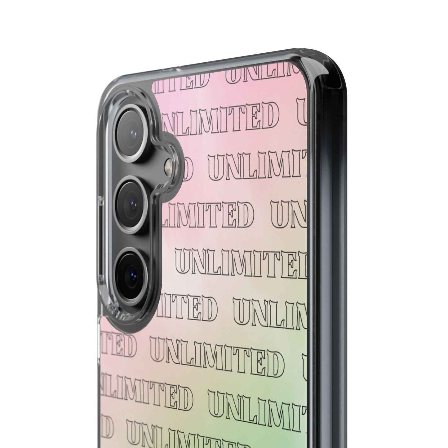 Unlimited Wicked Themed Clear Phone Case - Trendy Protection for Your Device