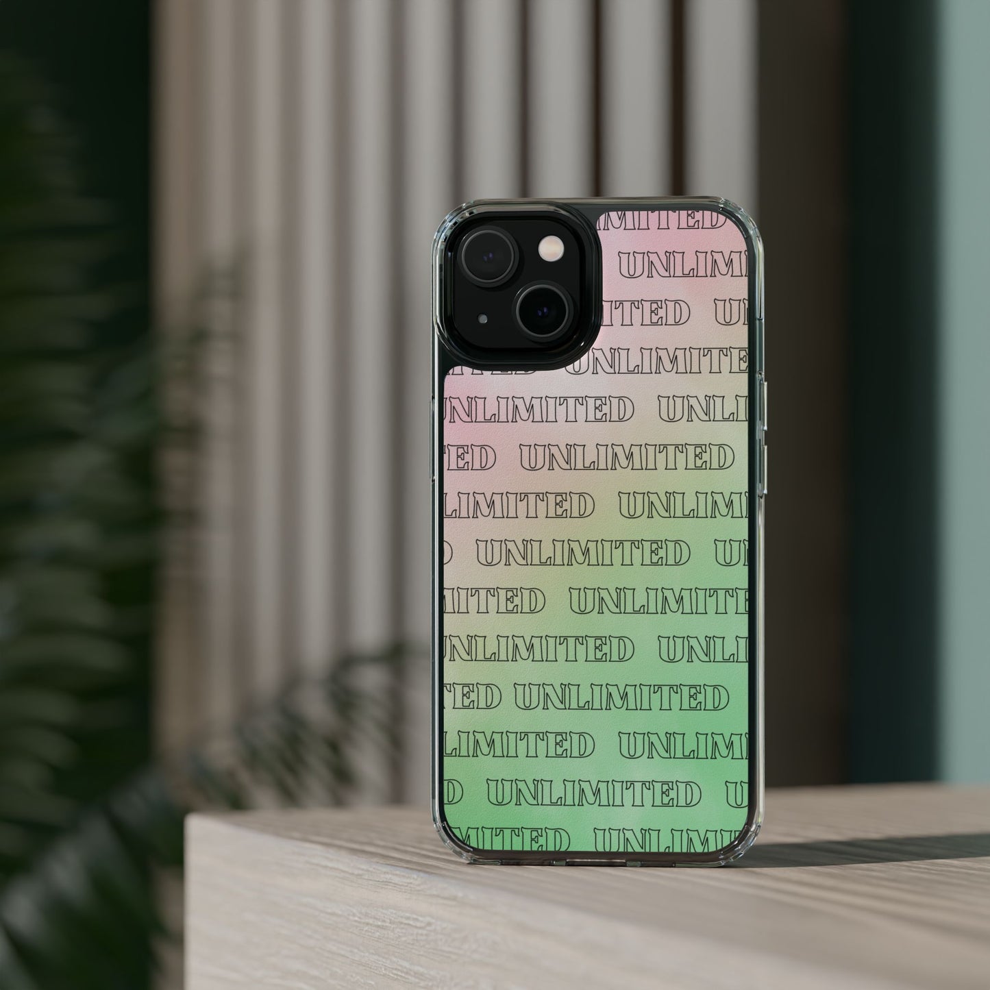 Unlimited Wicked Themed Clear Phone Case - Trendy Protection for Your Device
