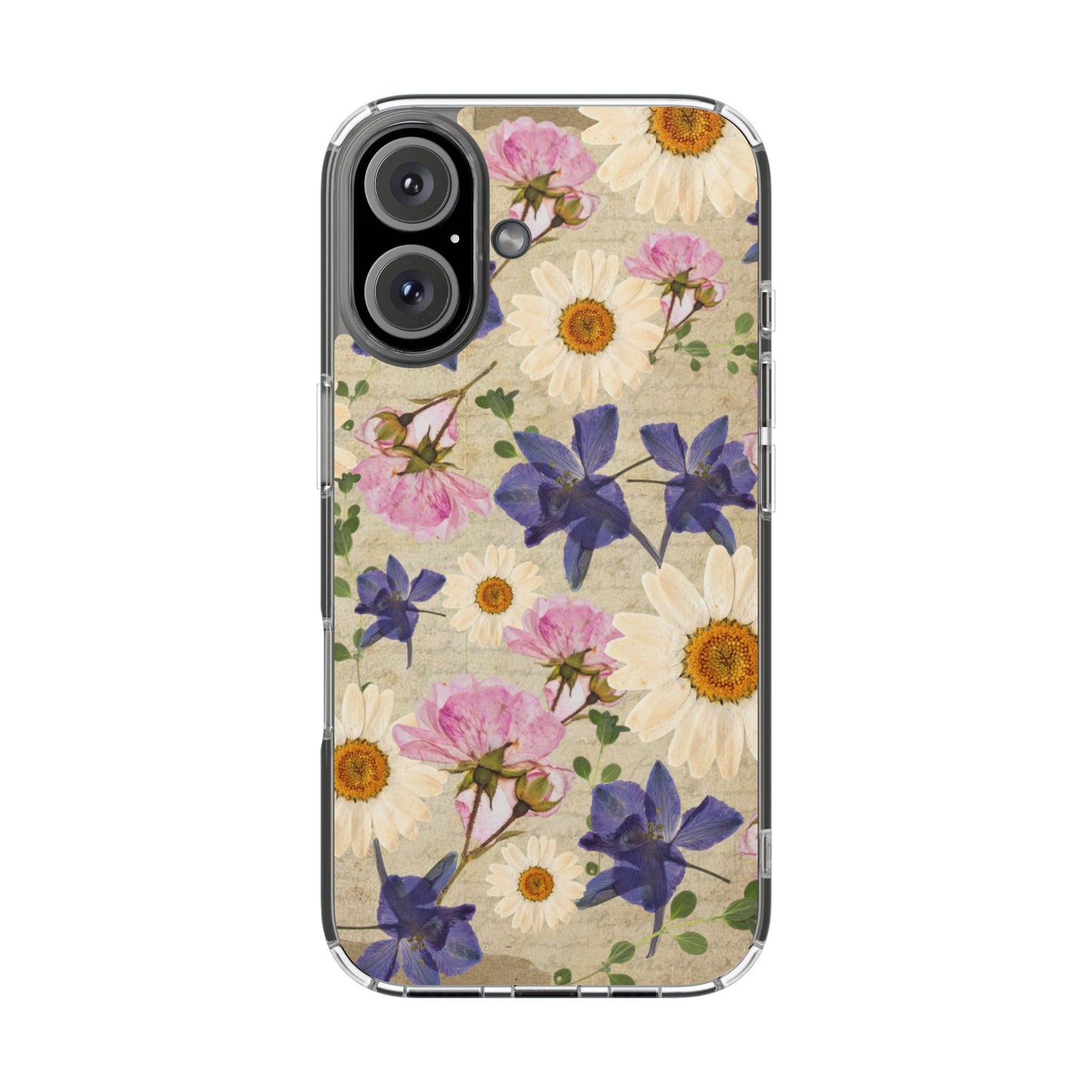 Little Women Inspired Floral Clear Phone Case, Vintage Flower Phone Cover, Cute Clear Case, Mom Gift, Nature Lover Accessory, Phone Protection