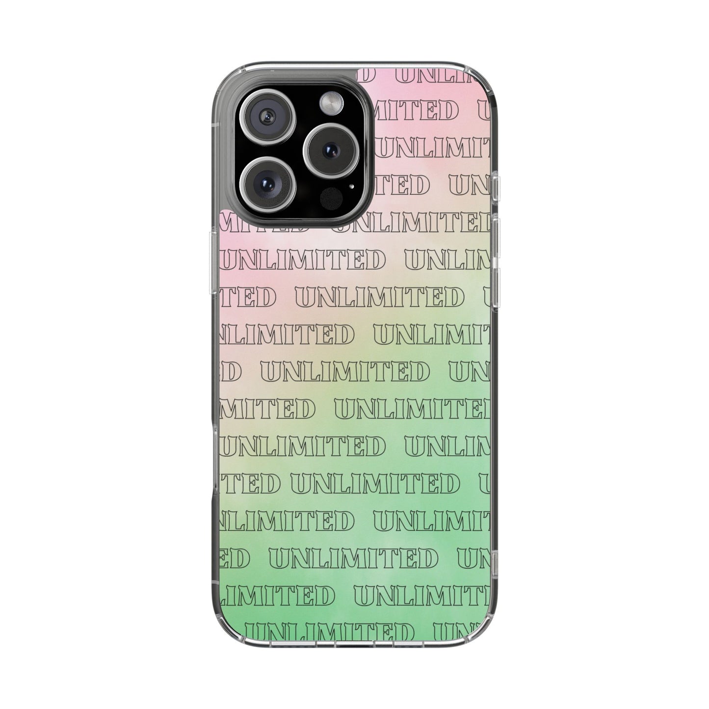Unlimited Wicked Themed Clear Phone Case - Trendy Protection for Your Device