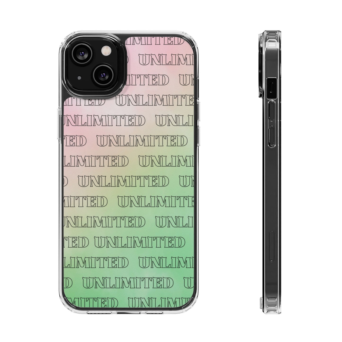 Unlimited Wicked Themed Clear Phone Case - Trendy Protection for Your Device